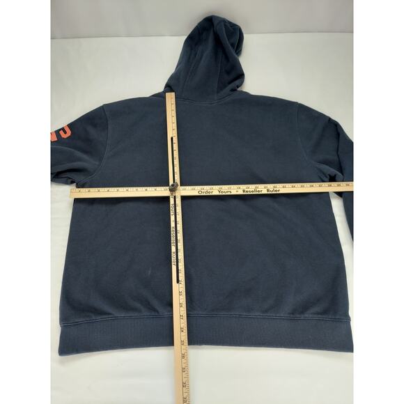 Carhartt Mens Rain Defender Fleece Lined Graphic Full Zip Sweatshirt Navy XL - Picture 11 of 12